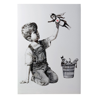 Pikturë kanavace HomeMarkt Gobi HM4823, 50x70cm, bardh e zi