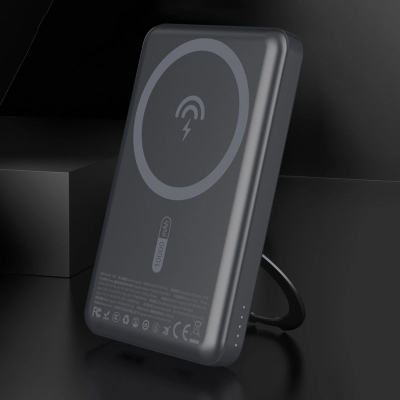 Power bank Dudao K28S, 5000mAh, 20W PD MagSafe, gri