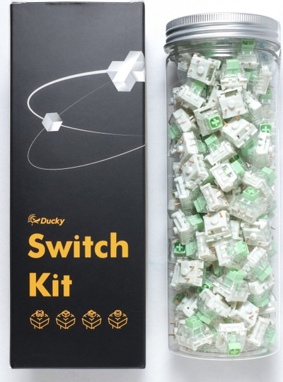 Set switche mekanike Ducky Kailh Box Jade, 110 copë, klikues