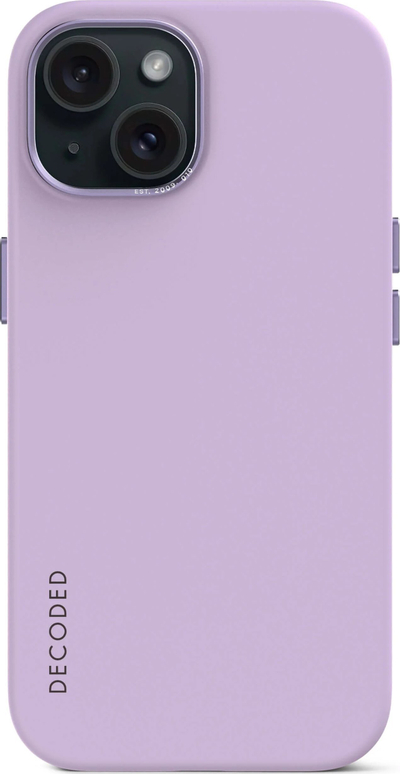 Mbrojtëse telefoni Decoded Silicone për iPhone 15, me MagSafe, lejla
