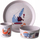 Set enësh për kalamaj Koziol Kids Set Trucks, 3 copë, material organik, gri