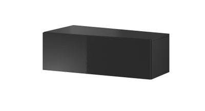 Komodë TV Bed Meble Vigo Slant 90, 90 cm, PAL MDF, e zezë