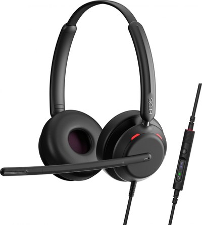Kufje me mikrofon EPOS IMPACT 760T, stereo, me kabllo, të zeza