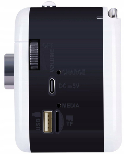 Altoparlant Bluetooth Defender SIGNAL, radio FM AM SW, 5W, bardhë e zezë