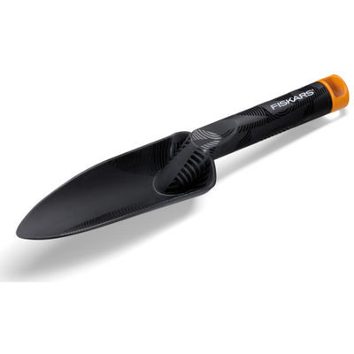 Lopatë dore metalike Fiskars, e hollë, zezë