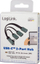 Adapter USB LogiLink 3 porta, USB 3.2 Gen 1, USB C, argjendtë