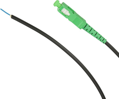 Pigtail fibër optike Extralink SC/APC, SM simplex G.657A2, 10m, i verdhë