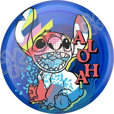 Kapëse telefoni PopSockets PopGrip Aloha Stitch, me figurë, blu