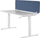 Ndarës tavoline WALLY Desk Screen 180 x 40 cm, panel akustik, blu