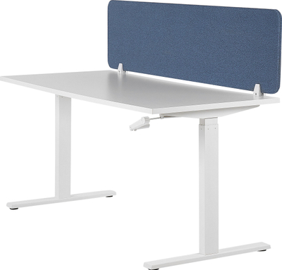 Ndarës tavoline WALLY Desk Screen 180 x 40 cm, panel akustik, blu