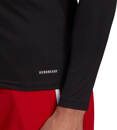 Bluzë sportive adidas Team Base Tee M GN5677, mëngë të gjata, Aeroready, e zezë