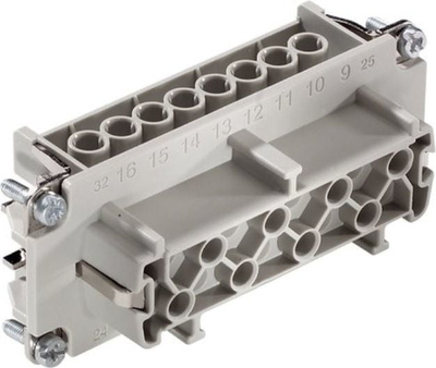 Insert lidhës femëror LAPP EPIC H-BE 16 BS, 16P+PE, 16A 500V, gri