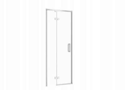 Derë dushi Cersanit LARGA Chrome, 80x195 cm, xham i tejdukshëm 6 mm, profil krom