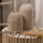 Vazo druri Today Wooden Vase, për lule të thata, për zbukurim, bezhë natyrale