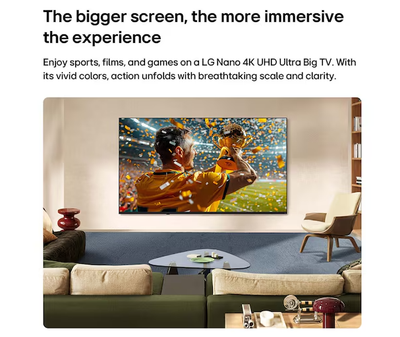 Televizor LED LG 85NU8E0B3LA, 85", 4K UHD, Smart AI, i zi
