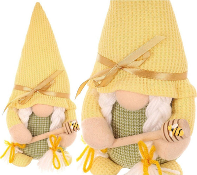Figurine dekoruese Saska Gnome, 20cm, pranverë Pashkë, e verdhë