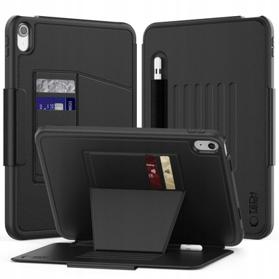 Këllëf tablet Tech-Protect Pen Armor për iPad 10.9" 2022 dhe 11" 2025, me mbajtëse stylus, i zi