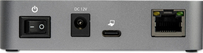 Hub USB C StarTech me 3 porta, LAN Gigabit, 10 Gbps, gri e zezë