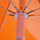 Çadër plazhi Umbrella Fiberglass Rays HM6015.02, 2m, shtyllë me pjerrësi, portokalli