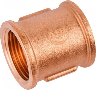 Bashkues tubash bronzi, fileto femër 1/2", 3/4", 1"