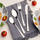 Set takëmesh për fëmijë Leonardo Bambini, 4 pjesë, çelik inox, ngjyrë argjendi