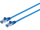 Patch cable CAT6a RJ45 S/FTP 0.5m Blue