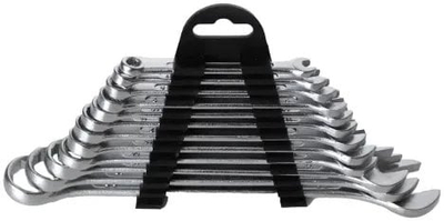 Set çelësash të kombinuar Isma 5123, 12 copa, me mbajtëse plastike, metalik