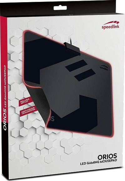Mousepad gaming Speedlink Orios, LED, soft, i zi gri