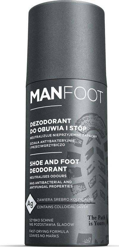 Deodorant për këmbë ManFoot Shoe and Foot, antibakterial, 150ml, gri