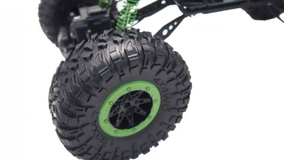 Lodër makinë me telekomandë Amewi Crazy Crawler, 4WD RTR 1:10 Rock Crawler 8+ (22217), e gjelbër