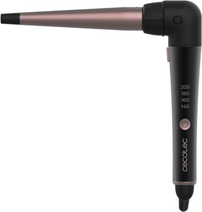 Ondulues flokësh Cecotec SurfCare TwistConic, 25-13 mm, temperaturë e rregullueshme, i zi