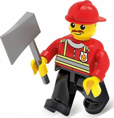 Играчка коцки Blocki MyFireBrigade Tanker Truck, 213 делови, противпожарен камион, црвен