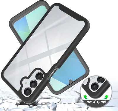 Këllëf telefoni Tech-Protect Defense për Samsung Galaxy A17 4G 5G, me mbrojtje të plotë, i zi