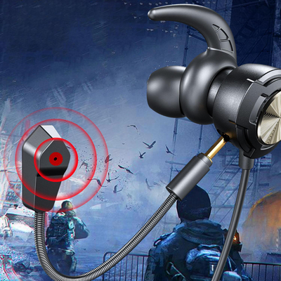Kufje gaming in ear WK Design YB01, me mikrofon të shkëputshëm, port 3.5 mm, të zeza