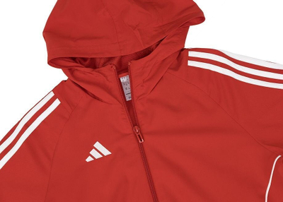 Xhup sportiv për kalamaj Adidas Tiro 24 Jr IM8800, Aeroready, poliester i riciklum, i kuq