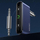 Marrës audio Bluetooth për makinë USAMS 3.5DC, AUX 3.5 mm, USB C, blu i errët