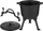 Tenxhere gize KING HOFF Hunter’s Pot, 7L, me këmbë të çmontueshme, e zezë