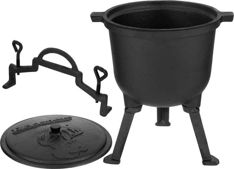 Tenxhere gize KING HOFF Hunters Pot, 7L, këmbë të shkëputshme, e zezë