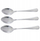 Set lugë tavoline Maestro, 3 copë, çelik inox, ngjyrë argjendtë
