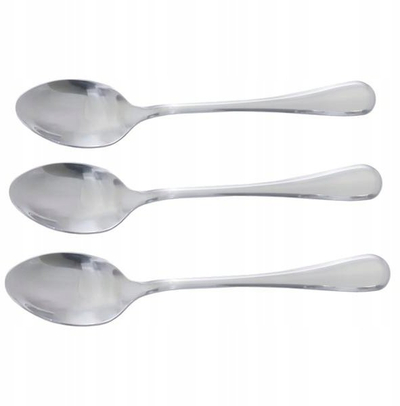 Set lugë tavoline Maestro, 3 copë, çelik inox, ngjyrë argjendtë