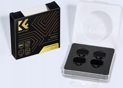 Set filtrash magnetikë ND K&amp;F Concept për DJI Osmo Pocket 3, set 4 copë ND4 ND8 ND16 ND32, xham optik