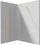 Muri dushi Deante Prizma Walk in Wall 90, xham 6mm, 195x90cm, ari