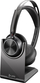 Kufje me mikrofon HP Poly Voyager Focus 2 UC, USB C, me adapter USB A, me qëndruese