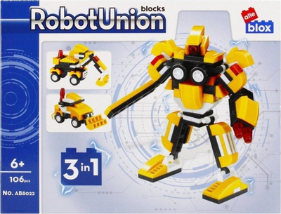 Blloqe ndërtimi ALLEBLOX Robot, 106 copa, plastikë, shumëngjyrëshe