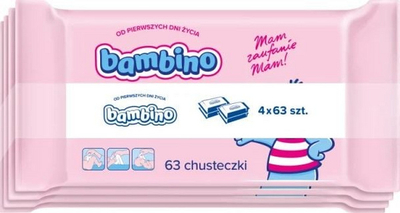 Set peceta të lagura Nivea Bambino, 4x63copë