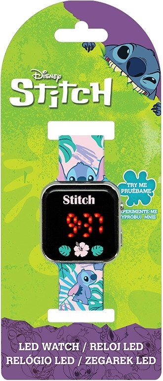 Orë digjitale për fëmijë Disney Lilo &amp; Stitch, ekran LED, rrip i rehatshëm, shumëngjyrëshe