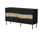 Komodë Cama Meble Inserto 3D, 143.5x40x80 cm, LED, e zezë