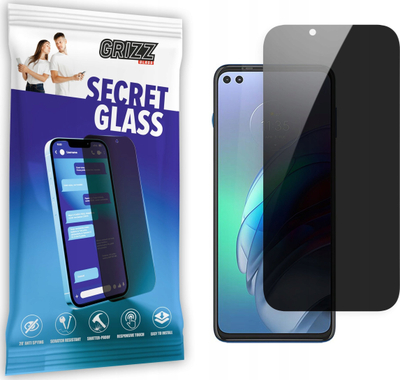 Xham mbrojtës privacy GrizzGlass Matte SecretGlass për Motorola Moto G100 5G, ekran i plotë, transparent