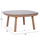 Set mobilje kopshti KROM HM6360.02, 5 pjesë, alumin, gri e çelët