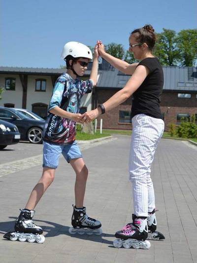 Patina inline Enero Pro LED 4 në 1, nr 34-37, për kalamaj, rozë